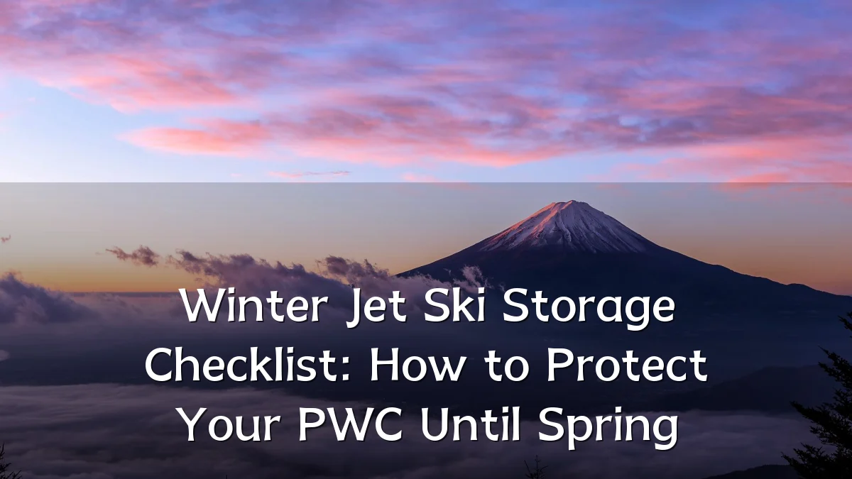 Winter Jet Ski Storage Checklist: How to Protect Your PWC Until Spring